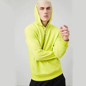 Forever 21 French Terry Neon Lime Hoodie